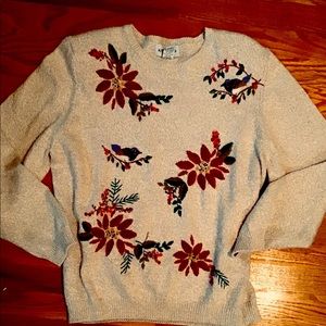 Vintage Embroidered Sweater Excellent Condition